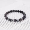 Antique Ring Point 8 Silver Gemstone Bracelet (C2501AC1229_BK)