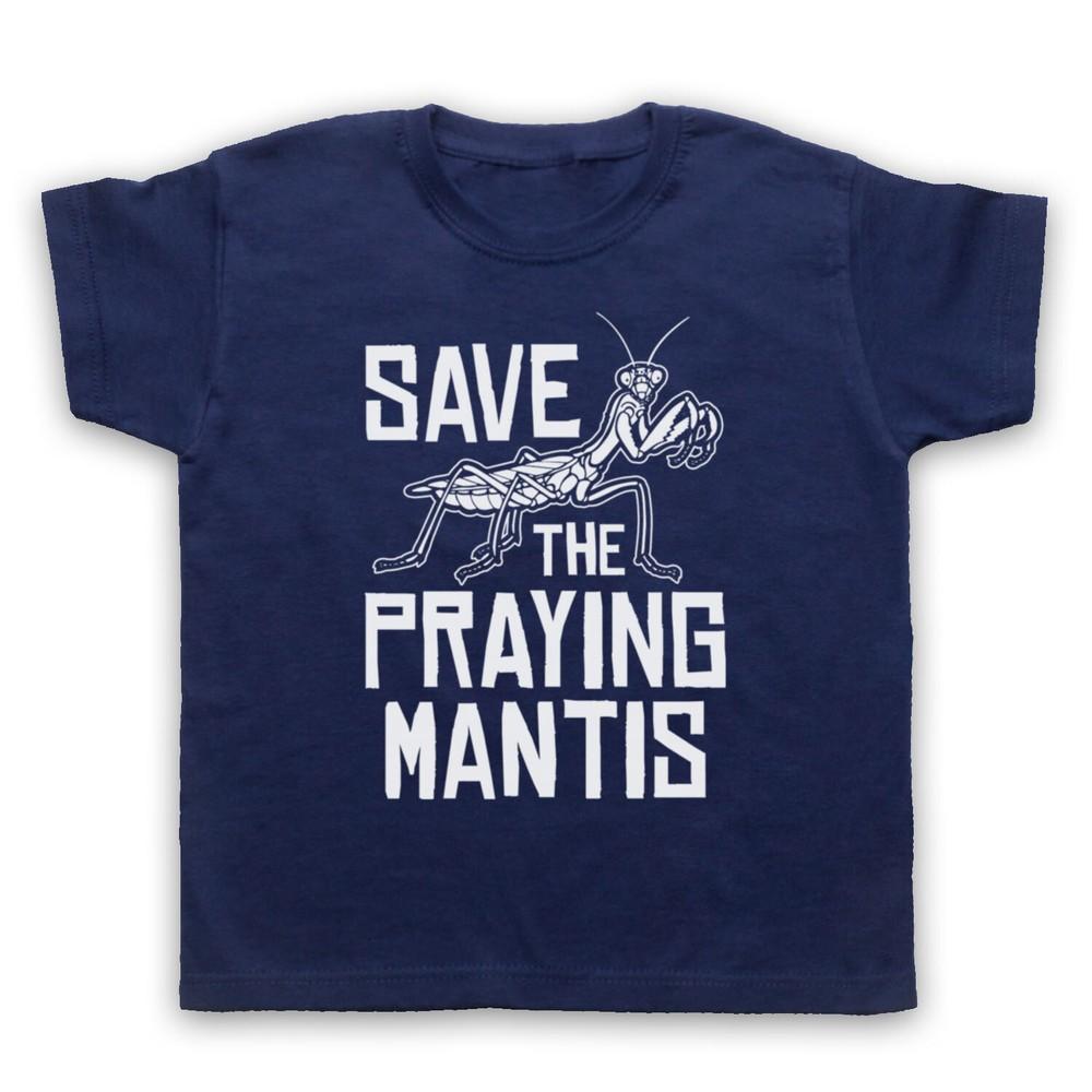Save The Praying Mantis Animal Rights Protest Slogan Kids Childs T-Shirt XL