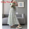 Floral Print Midi Skirt For Women With High Waist Aline Design For Casual And Office Wear