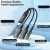 MultiFunction USB C to 3.5mm Headphone &Charging Adapter Cable Supports 3.5mm Headphone OTG Data Transfer PD60W Charging