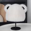 Winter Children's Winter New Model Thick and Warm Fashionable Simple Faux-fur Fur Hat for Ladies, with Ear Protection and Plush Fabric.