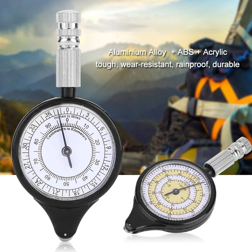 Digital Map Distance Measuring Mapping Map Distance Measuring Curvature Curve Meter for and Hiking Tool, Calculator, Tool, Wear-Resistant Tool, Meter,