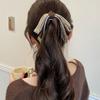 Ponytail Holder Cloth Banana Clip Hairpin Bowknot Hair Clip Cute Bow Vertical Clip  Girls