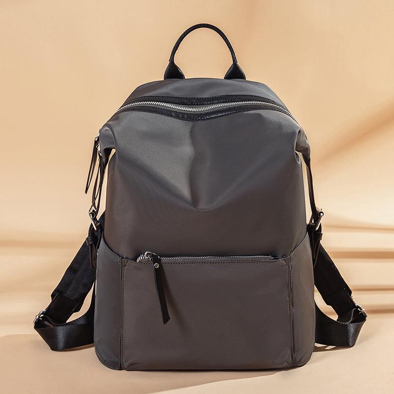 

Большой вместительный рюкзак из ткани Оксфорд, женский, простой, весенний и летний рюкзак для отдыха и путешествий серый