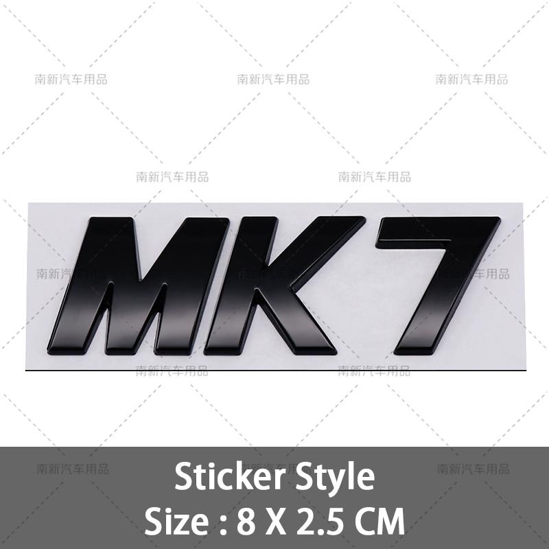 For VW VOLKSWAGEN 2026 New 3D MK5 MK6 Mk7 MK7.5 MK8 Badge Logo Car Rear Trunk Emblem Car Styling For VW Volkswagen Golf MK 5 Mk 