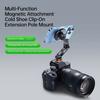Rotatable Camera Phone Holder Cold Shoe Mount 1/4 Threaded Base For Smartphones Double Joint Adjustment System