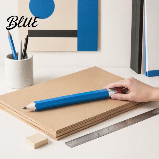 Jumbo Novelty Pencil Writing Drawing Extra Wood Large Giant Pencil Prop Smooth Tool Stationery for Carpentry And Party Favors