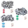 Hand Sewing Covered Set with Aluminum Cap Parts and Manual Press Components for Clothing and Craft Projects Use