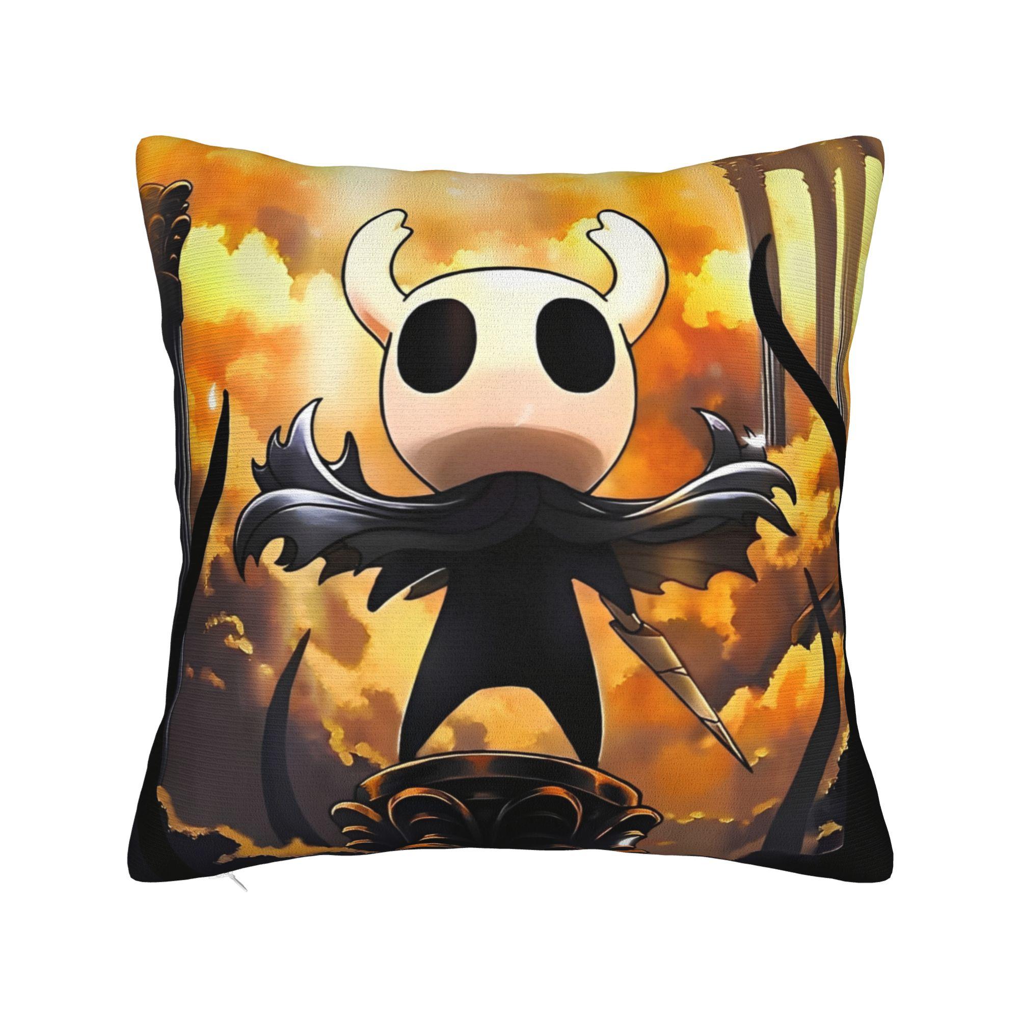 

Hollow Knight Funny Games Pillowcases Product Soft Cushion Cover Decoration Throw Pillow Case Cover Home Multiple Sizes 12x12Inch