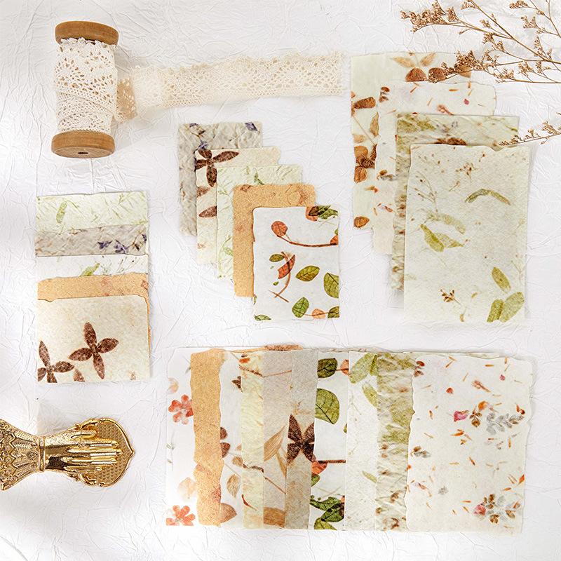 20pcs/1 lot Material Paper Stationery Time Series Retro Hand Account DIY Material Decoration Base