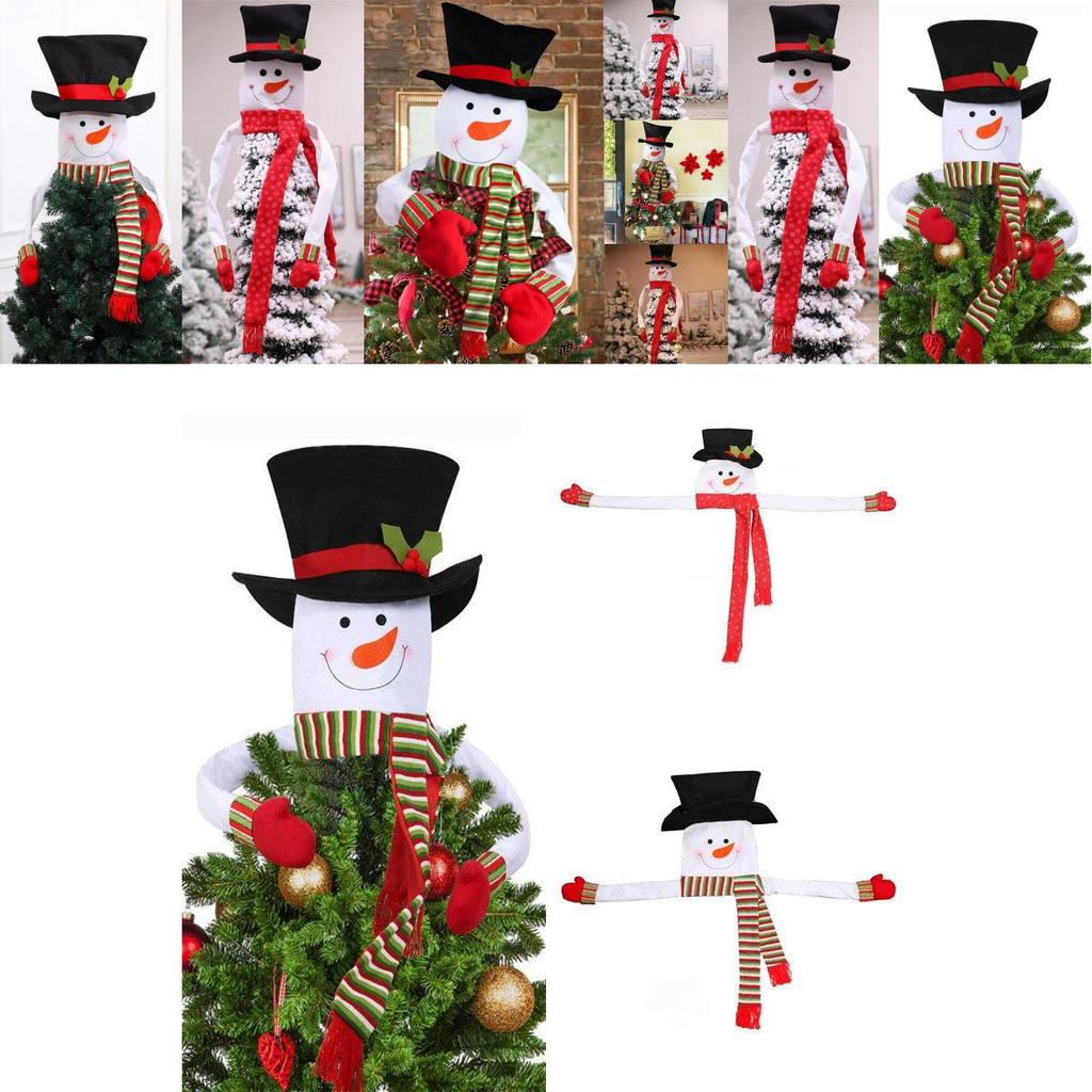 Charming Snowman Christmas Eve Tree Topper Perfect For Indoor And Outdoor Festivities