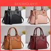 Pu Leather Handbag For Women With Large Capacity And Diamond Pattern For Daily Use