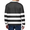 Men's Casual Striped Print Button-Up Long-Sleeve Tops