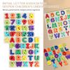 Wooden Puzzles for Toddlers Thickened Montessori Alphabets Number Puzzle Board Educational Matching Game for Children