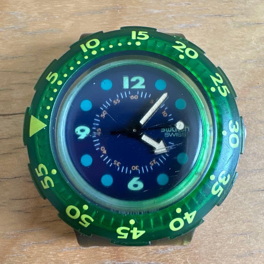 Used Swatch Earth Summit 92 Scuba 200 BLUE MOON