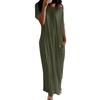Women's Spring/Summer Short-Sleeve Long Casual Dress