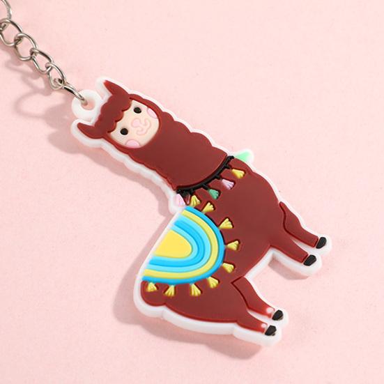 4/8 szt. Breloczek w kształcie alpaki Kreskówkowy brelok z uroczym lamasem Wypełniacze do torebek na przyjęcie Prezenty urodzinowe na Boże Narodzenie Breloczek do torebki Akcesoria do portmonetki