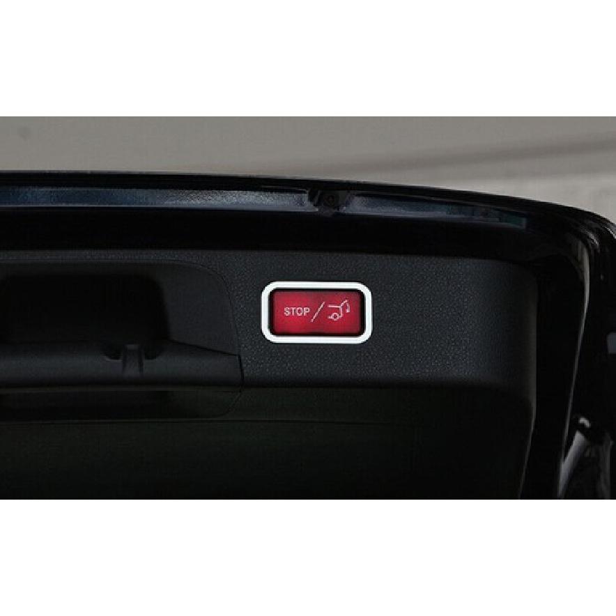 2PCS Cover Trim Rear Door Switch Silver Aluminum Tailgate For Benz GLK 2009-2015