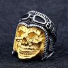 Exaggerated Ring Men's Domineering Ring Punk Style Skull Pilot Ring