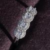 Luxurious Non-Fading Unisex Diamond Wedding Band Set