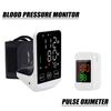 Rechargeable with Voice Upper Arm Automatic Blood Pressure Monitor, Digital BP Sphygmomanometer Or Finger Pulse Oximeter
