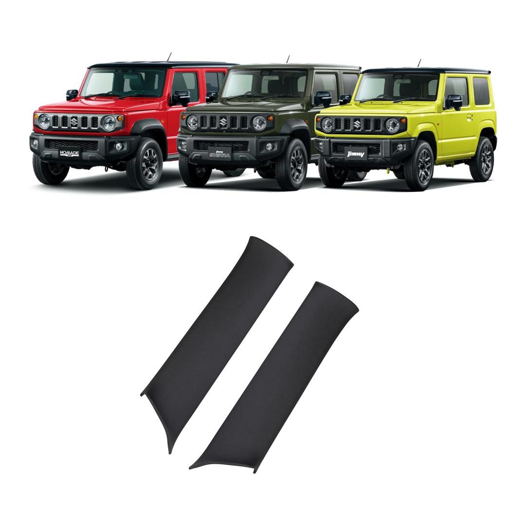 

Jimny 2023+ 5-Door Rear A-Pillar Leather Cover Sticker for Interior Modification чёрный