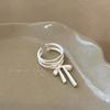 Ballet Bowknot Adjustable Metal Ring - Fashionable, Simple Design for Index Finger