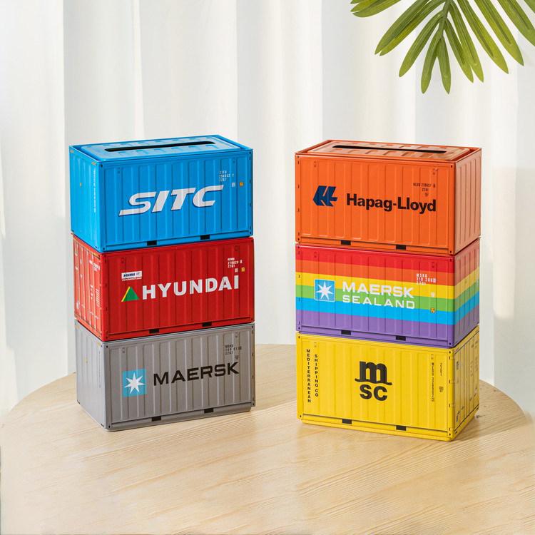 Trendy Multifunctional Tinplate Tissue Box: Creative Industrial Style Home Storage Box Ornament