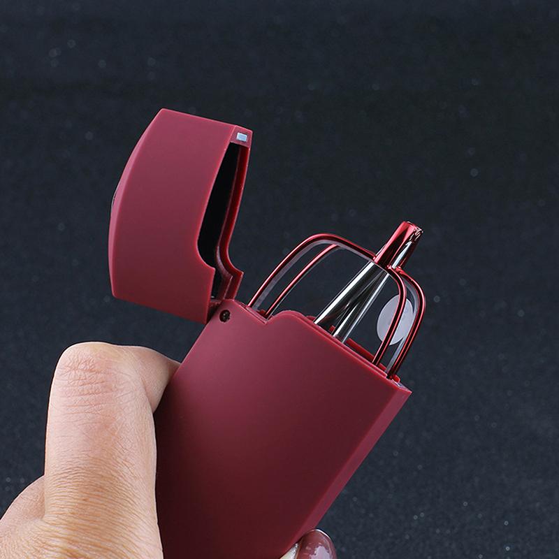 Portable Foldable HD Reading Glasses Unisex Anti Blue Light Ultralight Presbyopic Eyeglasses Oval Frame Men Women Eyewear