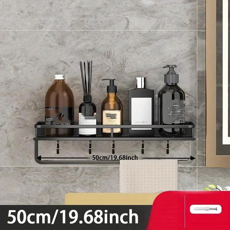 

Алюминиевая полка для хранения вещей в ванной комнате, настенная полка для хранения косметики, подходит для хранения вещей в ванной комнате, фен Banheiro