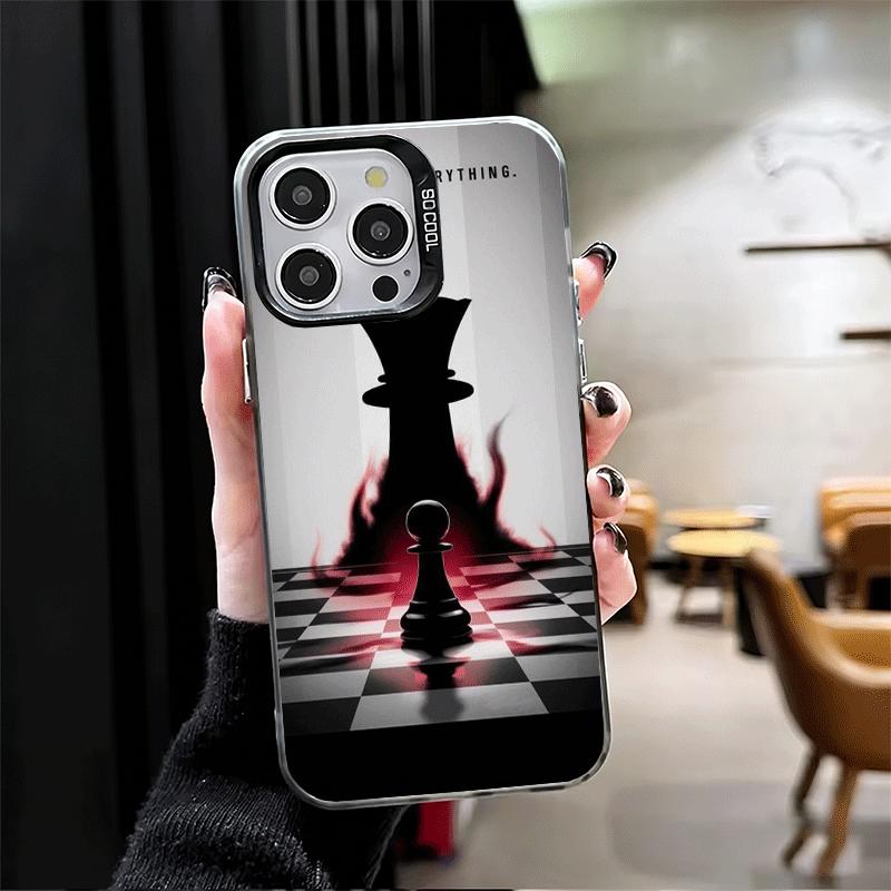 Competitive Chess Game Shockproof Phone Case for iPhone 17 Air 16 16E 15 Pro Max 14 Plus 13 Mini 12 Back Cover Anti Fall Fundas