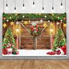 Winter Snowflake Christmas Photography Backdrop Decor Xmas Pine Tree Snowman Glitter Merry Christmas Party Photo Background Prop
