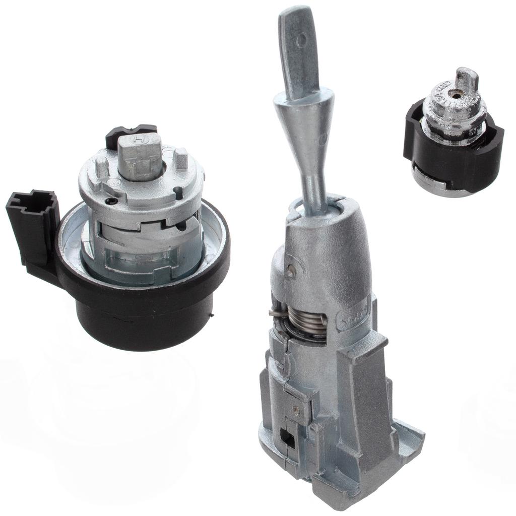 VW Golf V 03-09 Ignition Lock Insert + Front Left Door Lock Insert + Glove Box Insert 3 Pcs. Set