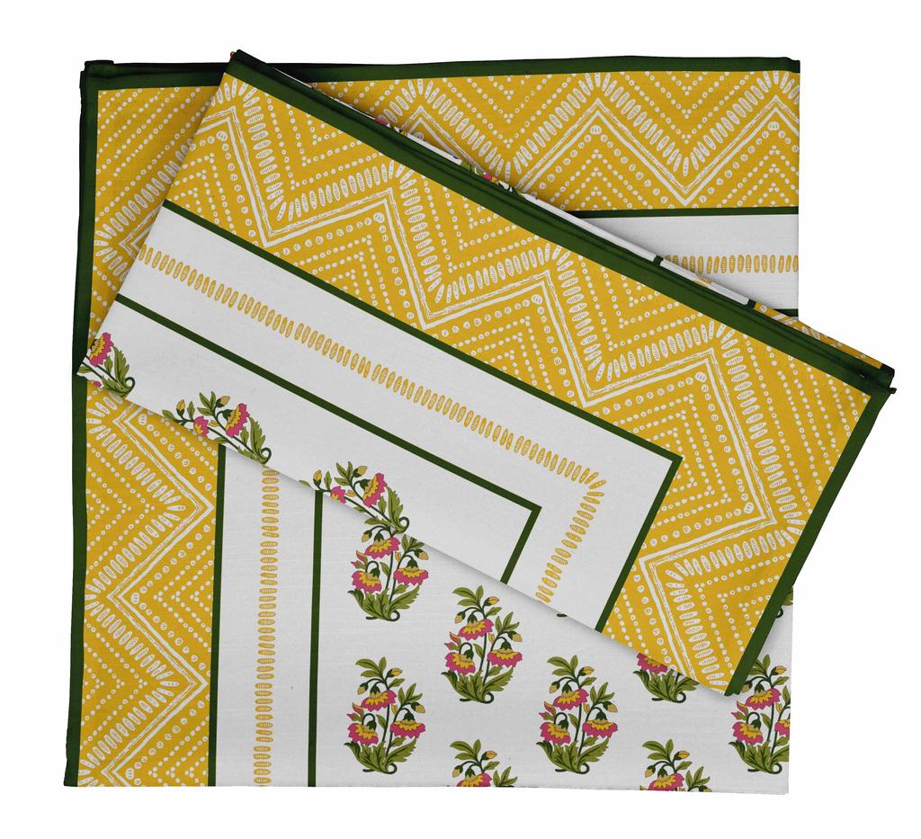 Vargottam Luxury Collection Dinner Table Linen Decor Cotton Napkin Printed Fabric Reusable Napkins Set Of 12, 20   X 20   - Watercolor