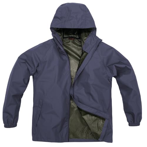 Koshin Rubber B-1000 Light Rain Suit, Navy, Size L