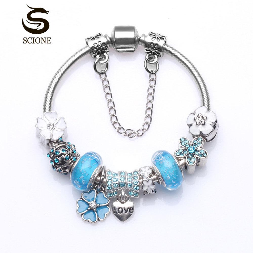 LUXY MOON Fashion Pure Hand Craft Bubble Cherry Vintage Crystal DIY Bracelet