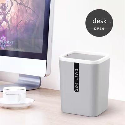 360 Degree Removable Storage Bucket Shake Cover Sundries Barrel Trash Can Mini Small Waste Bin