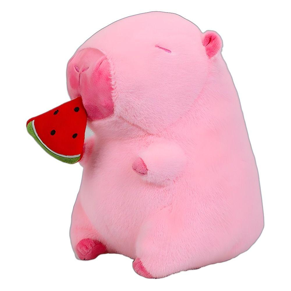 

Simulation Pink Watermelon Capibara Plush Doll Cute Doll Capibara Anime Fluffty Toy Birthday Gift 30cm