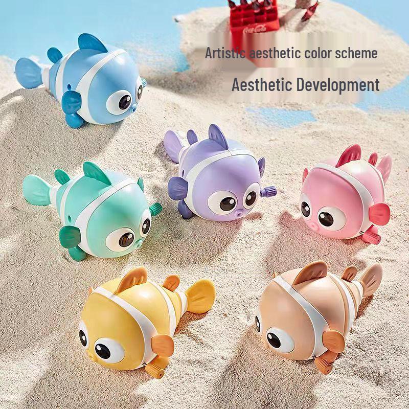 Wind-Up Clownfish Water Play Toys for Kids - Bath and Summer Fun!