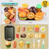 Kids' Pretend Play Kitchen Set: Veggies, Fruits, Burger & Fries