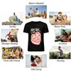 You Are My Love Heart Cake Print Couple Casual Tee Romantic Top Pure Cotton T-shirt