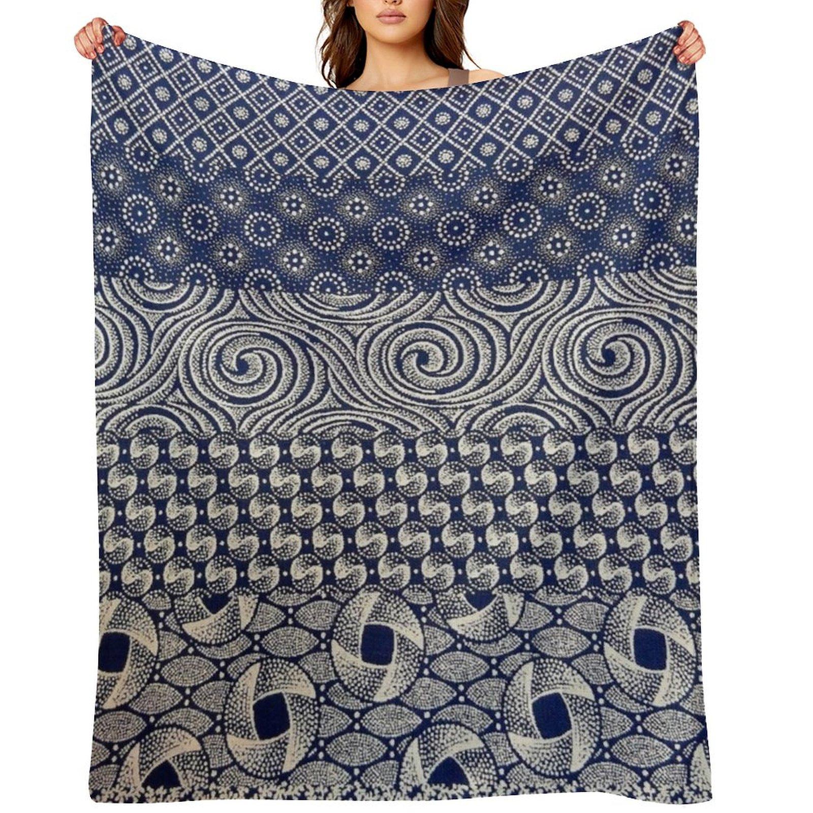 Shweshwe Africa design Throw Blanket Heavy Decorative Throw Bed Beautifuls Blankets 30x40in