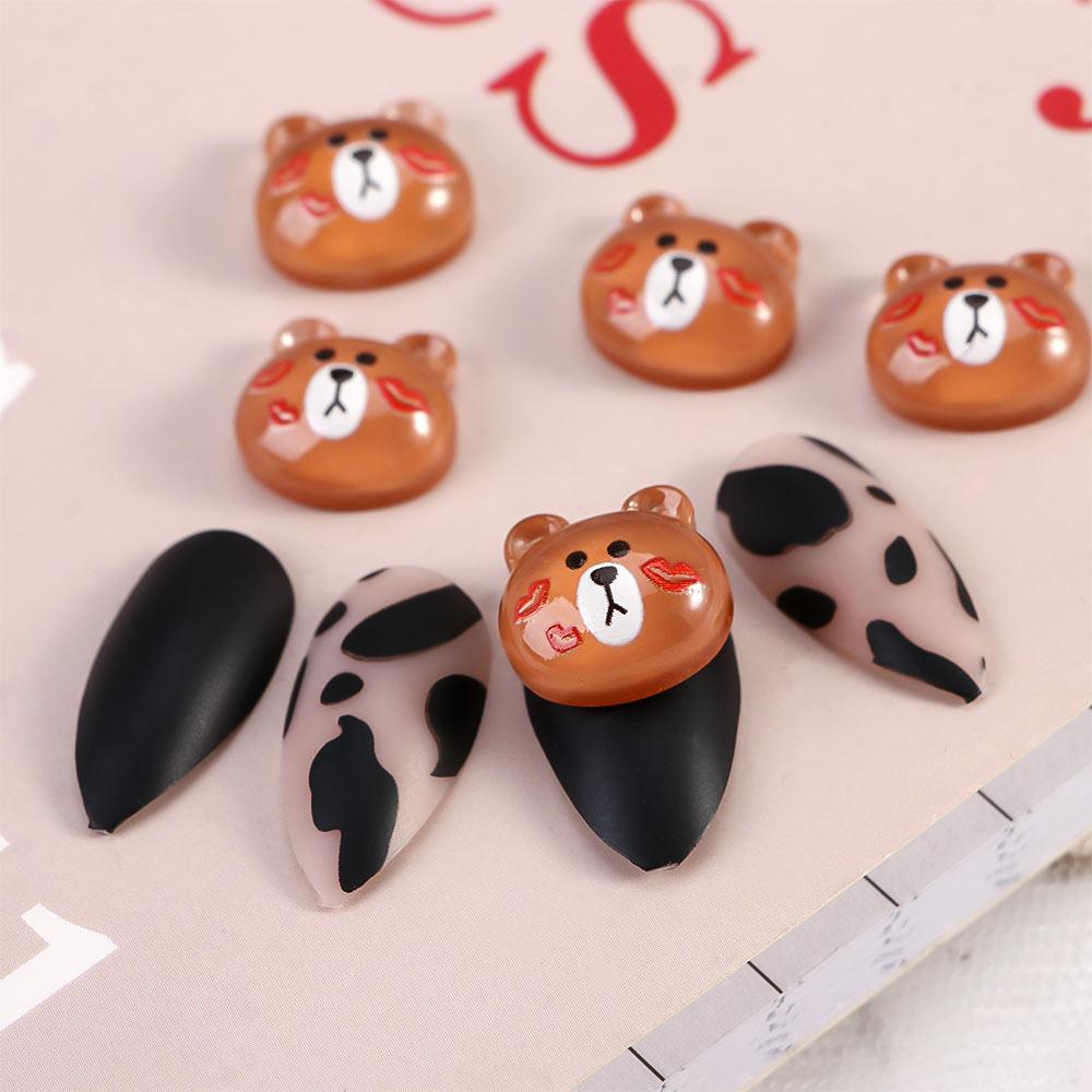 

Lovely Small Bear Cute 3D Nail Art Decorations Nails Ornaments Manicure Accessories DIY Nail Art