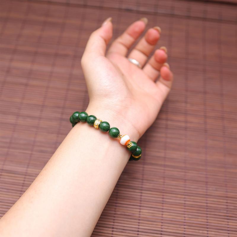 New-style Colored Agate Bead Bracelet Set, Fashionable and Versatile