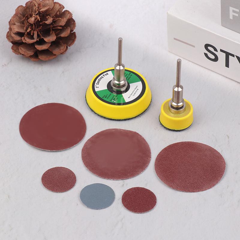 60/100pcs Set With Backer Plate Includes 100-2000 Grit Sandpapers 1/2 Inch Sanding Discs Pad Kit For Drill Grinder Rotary Tools