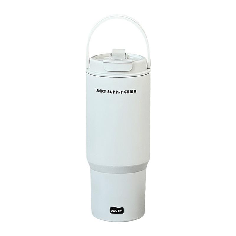 Water Cup Handle Lilang Double Walled Vacuum Thermos With Reusable Straw For Outdoor Use