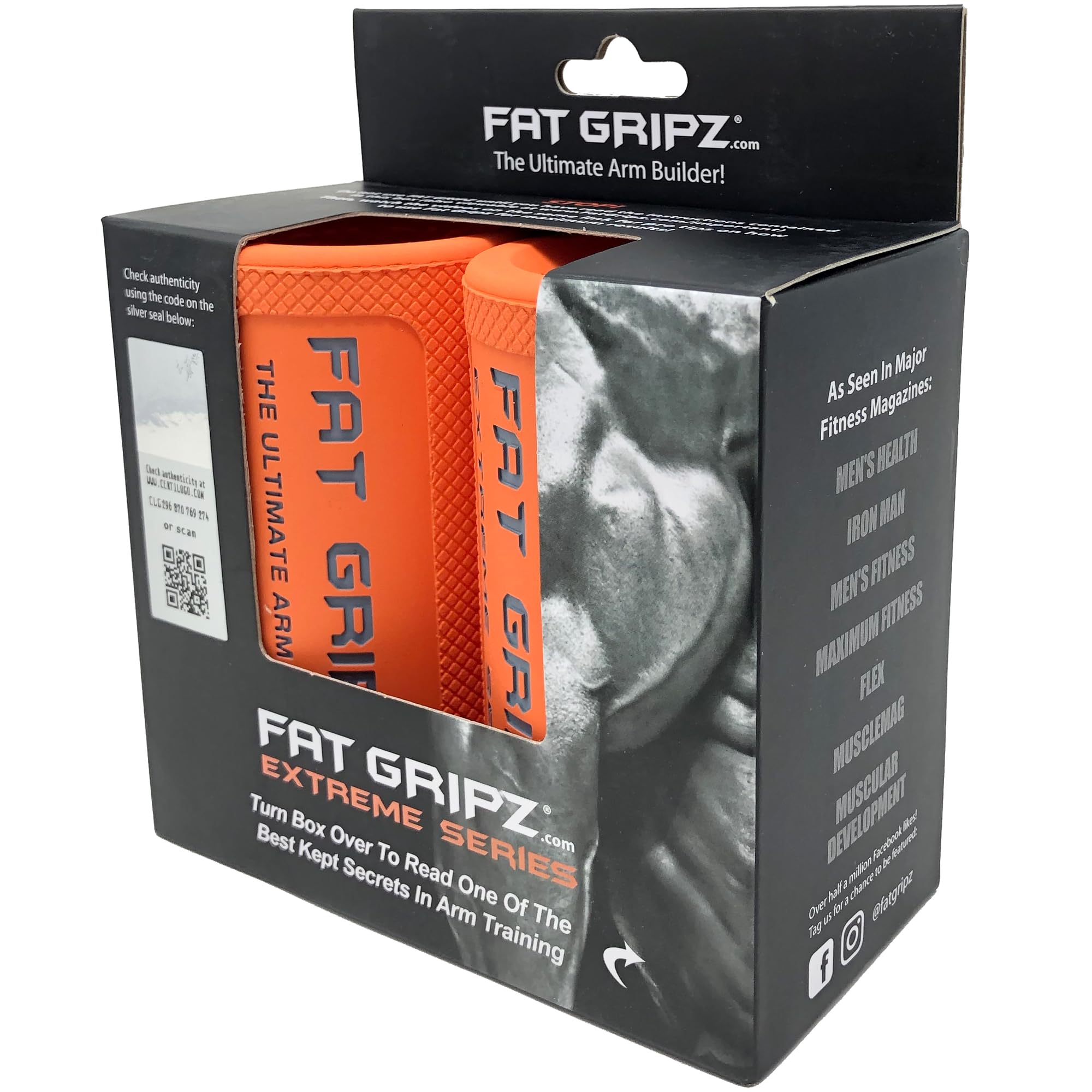 

Fat Gripz Ultimate Arm Fat Gripz 7cm Diameter Builder, Extreme,