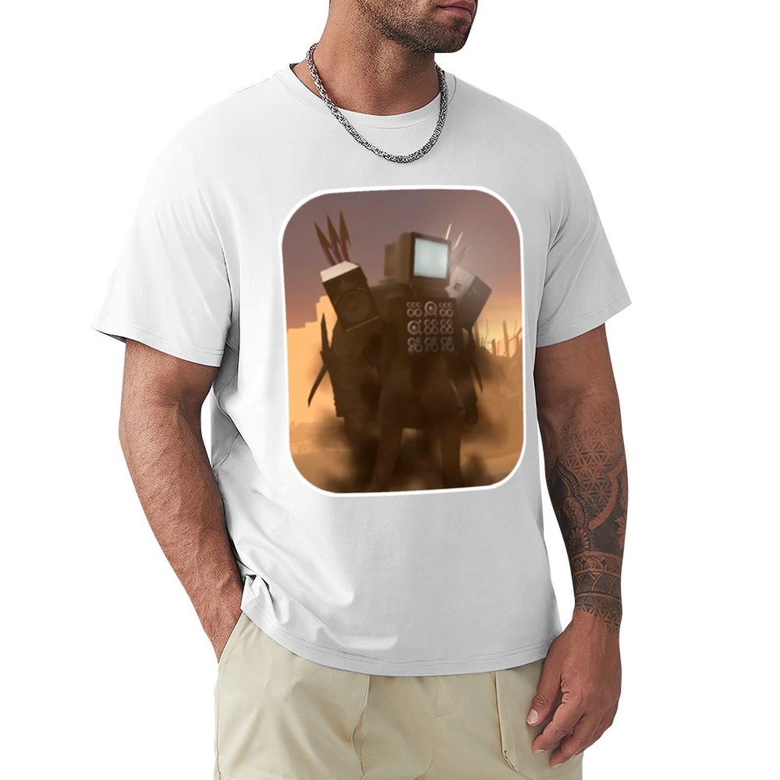 Tvunisex Skibidi Toilet Tshirt Antifade Casual Tee Shirt S