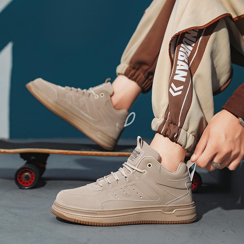 

Большого размера высокие кеды мужские 2025 новые персонализированные дышащие спортивные повседневные черные высокие кеды зимние кеды для скейтборда мужские 47