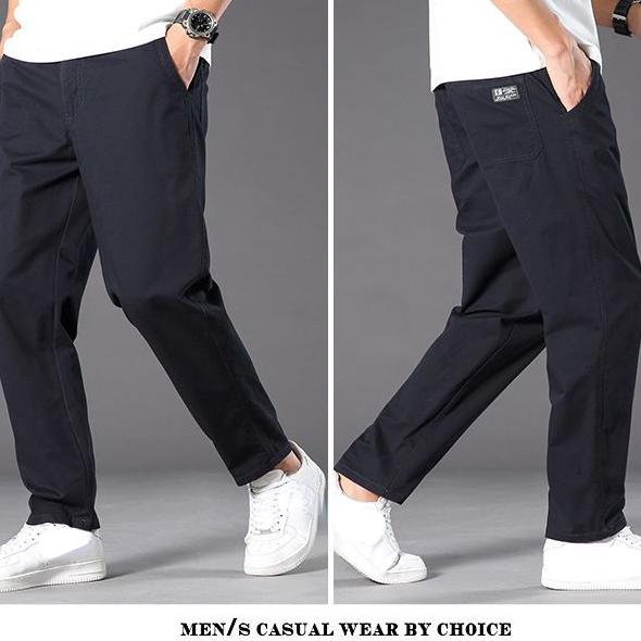 Neue Cargohose Herren Loose Straight Oversize 6XL Bekleidung Solide Vielseitige Arbeitskleidung Schwarze Joggers Baumwolle Casual Herrenhose